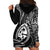 Polynesian Pride Guam Hoodie Dress With Polynesian Tribal Tattoo and Coat of Arms Black Version LT9 - Polynesian Pride