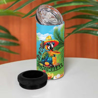 Always 5 O'clock 4 in 1 Can Cooler Tumbler Hawaiian Tropical Parrot - Polynesian Pride
