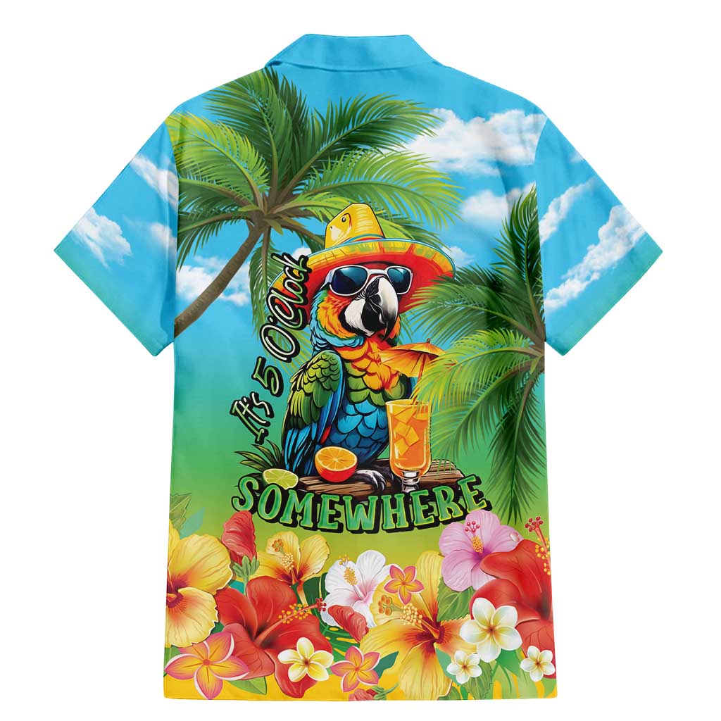 Always 5 O'clock Family Matching Mermaid Dress and Hawaiian Shirt Hawaiian Tropical Parrot - Polynesian Pride