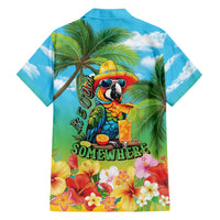 Always 5 O'clock Family Matching Off The Shoulder Long Sleeve Dress and Hawaiian Shirt Hawaiian Tropical Parrot LT9 - Polynesian Pride