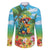Always 5 O'clock Family Matching Tank Maxi Dress and Hawaiian Shirt Hawaiian Tropical Parrot - Polynesian Pride