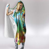 Always 5 O'clock Hooded Blanket Hawaiian Tropical Parrot - Polynesian Pride