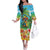 Always 5 O'clock Off The Shoulder Long Sleeve Dress Hawaiian Tropical Parrot - Polynesian Pride