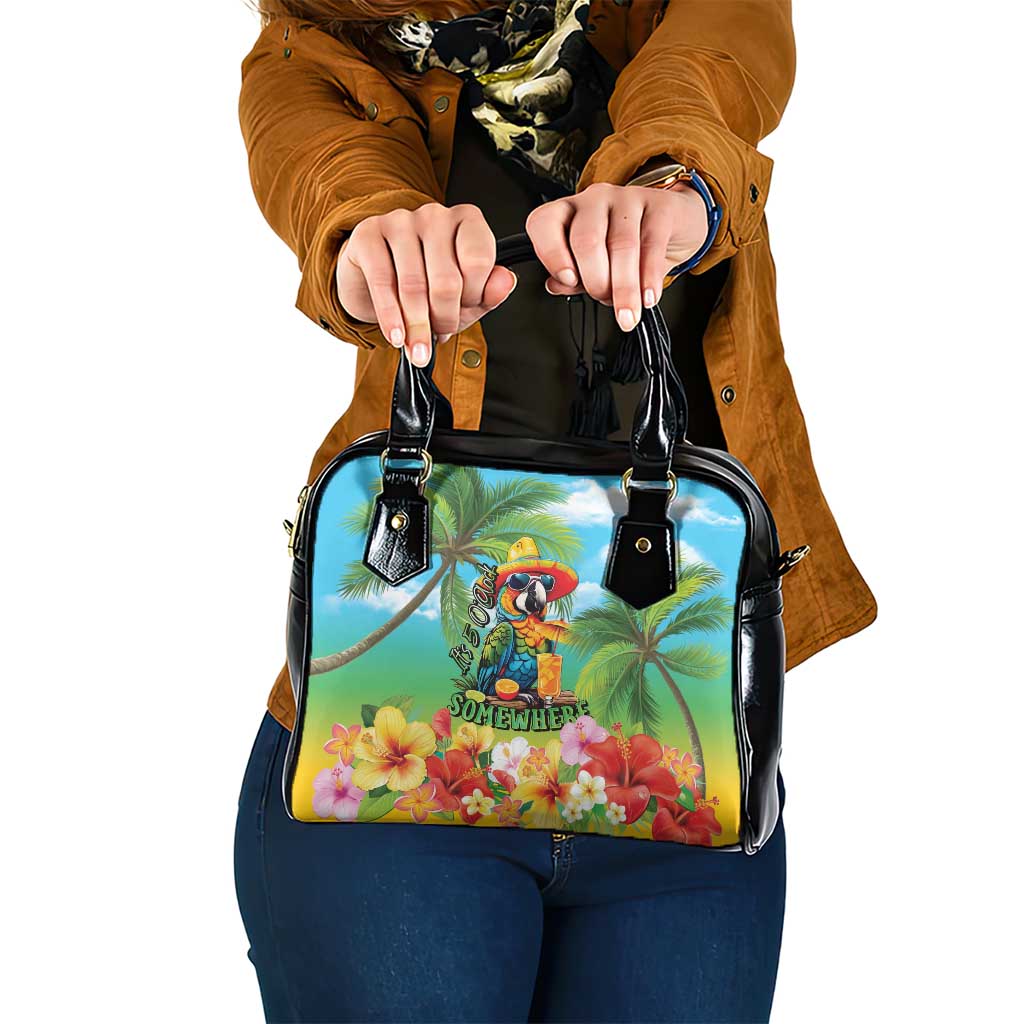 Always 5 O'clock Shoulder Handbag Hawaiian Tropical Parrot - Polynesian Pride
