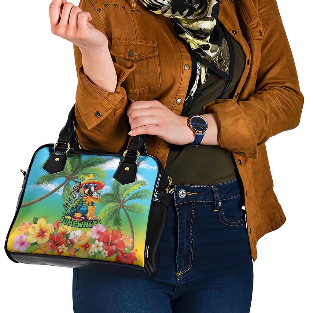 Always 5 O'clock Shoulder Handbag Hawaiian Tropical Parrot - Polynesian Pride