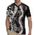 Hawaii Puakenikeni and Maile Lei Rugby Jersey Black Japanese Wave Style - Polynesian Pride