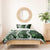 Hawaii Puakenikeni and Maile Lei Bedding Set Green Japanese Wave Style - Polynesian Pride