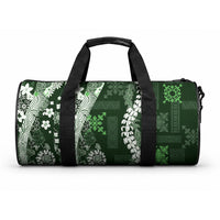Hawaii Puakenikeni and Maile Lei Duffle Bag Green Japanese Wave Style LT9 One size Green - Polynesian Pride