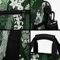 Hawaii Puakenikeni and Maile Lei Duffle Bag Green Japanese Wave Style LT9 - Polynesian Pride