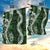 Hawaii Puakenikeni and Maile Lei Garden Flag Green Japanese Wave Style - Polynesian Pride