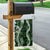 Hawaii Puakenikeni and Maile Lei Garden Flag Green Japanese Wave Style - Polynesian Pride