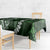 Hawaii Puakenikeni and Maile Lei Tablecloth Green Japanese Wave Style - Polynesian Pride