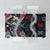 Hawaii Puakenikeni and Maile Lei Tablecloth Navy Blue Japanese Wave Style - Polynesian Pride
