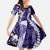 Hawaii Puakenikeni and Maile Lei Family Matching Tank Maxi Dress and Hawaiian Shirt Purple Japanese Wave Style - Polynesian Pride