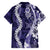Hawaii Puakenikeni and Maile Lei Family Matching Tank Maxi Dress and Hawaiian Shirt Purple Japanese Wave Style - Polynesian Pride