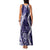 Hawaii Puakenikeni and Maile Lei Family Matching Tank Maxi Dress and Hawaiian Shirt Purple Japanese Wave Style - Polynesian Pride
