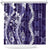 Hawaii Puakenikeni and Maile Lei Shower Curtain Purple Japanese Wave Style - Polynesian Pride
