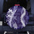 Hawaii Puakenikeni and Maile Lei Spare Tire Cover Purple Japanese Wave Style - Polynesian Pride