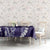 Hawaii Puakenikeni and Maile Lei Tablecloth Purple Japanese Wave Style - Polynesian Pride
