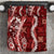 Hawaii Puakenikeni and Maile Lei Bedding Set Red Japanese Wave Style - Polynesian Pride