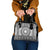All White Tonga Malo e lelei Shoulder Handbag Vintage Ngatu Tribal Pattern - Polynesian Pride