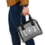 All White Tonga Malo e lelei Shoulder Handbag Vintage Ngatu Tribal Pattern - Polynesian Pride