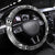 All White Tonga Malo e lelei Steering Wheel Cover Vintage Ngatu Tribal Pattern - Polynesian Pride