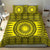 All Yellow Tonga Malo e lelei Bedding Set Vintage Ngatu Tribal Pattern - Polynesian Pride
