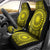 All Yellow Tonga Malo e lelei Car Seat Cover Vintage Ngatu Tribal Pattern - Polynesian Pride