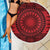All Red Tonga Malo e lelei Beach Blanket Vintage Ngatu Tribal Pattern - Polynesian Pride