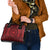 All Red Tonga Malo e lelei Shoulder Handbag Vintage Ngatu Tribal Pattern - Polynesian Pride