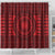 All Red Tonga Malo e lelei Shower Curtain Vintage Ngatu Tribal Pattern - Polynesian Pride