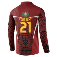 2026 Rugby Nations Series Custom Tonga Ikale Tahi Button Sweatshirt
