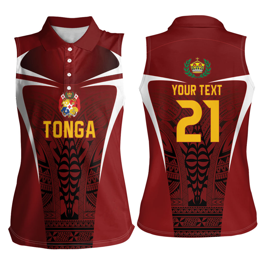 2026 Rugby Nations Series Custom Tonga Ikale Tahi Women Sleeveless Polo Shirt LT9 - Polynesian Pride