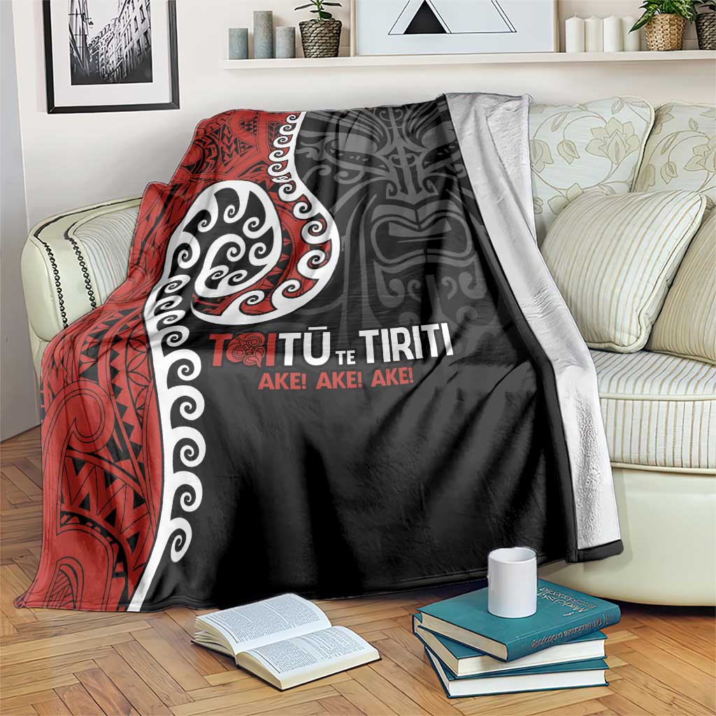 Honour The Treaty New Zealand Blanket Toitu Te Tiriti Ake!Ake!Ake!