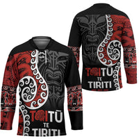 Honour The Treaty New Zealand Hockey Jersey Toitu Te Tiriti Ake Ake Ake - Polynesian Pride