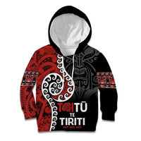 Honour The Treaty New Zealand Kid Hoodie Toitu Te Tiriti Ake!Ake!Ake!