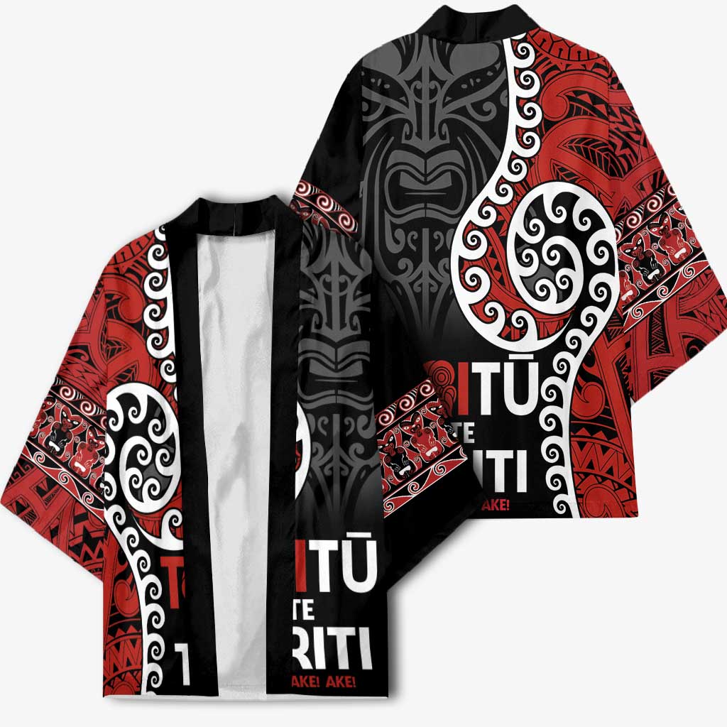 Honour The Treaty New Zealand Kimono Toitu Te Tiriti Ake Ake Ake - Polynesian Pride