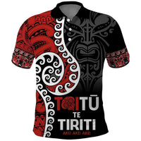 Honour The Treaty New Zealand Polo Shirt Toitu Te Tiriti Ake!Ake!Ake!