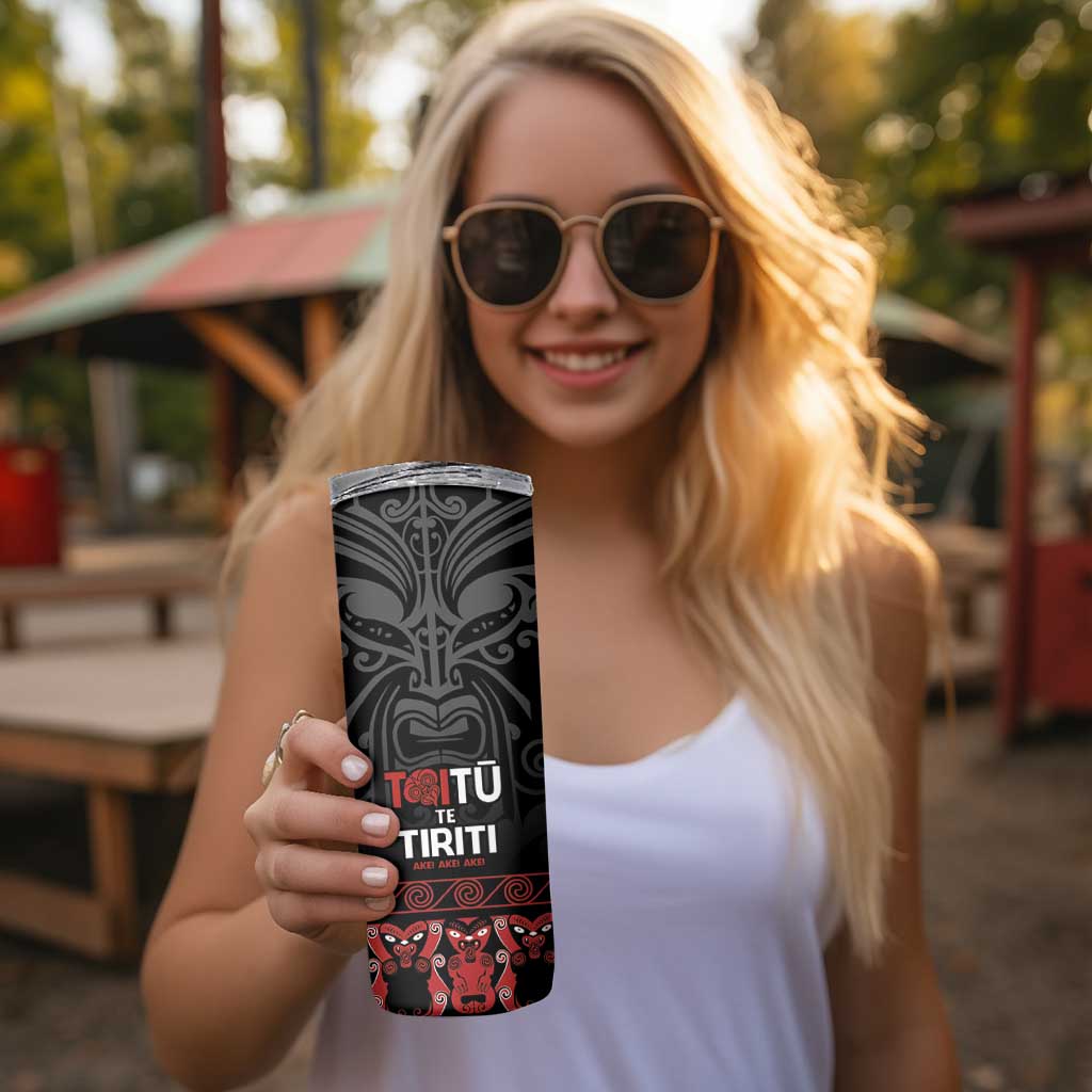 Honour The Treaty New Zealand Skinny Tumbler Toitu Te Tiriti Ake!Ake!Ake! LT9 - Polynesian Pride