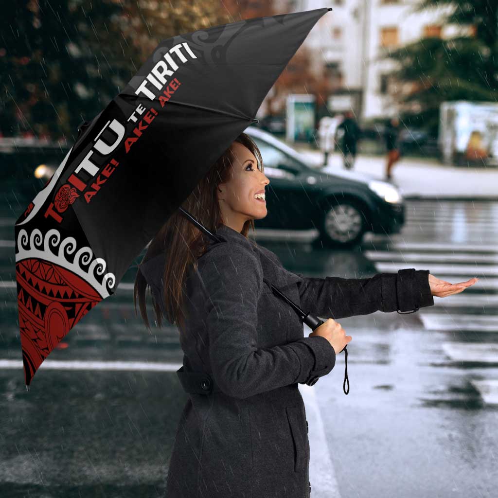 Honour The Treaty New Zealand Umbrella Toitu Te Tiriti Ake Ake Ake - Polynesian Pride