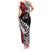 Honour The Treaty New Zealand Personalised Family Matching Tank Maxi Dress and Hawaiian Shirt Toitu Te Tiriti Half Fern with Haka dance