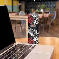 Honour The Treaty New Zealand Personalised Skinny Tumbler Toitu Te Tiriti Half Fern with Haka dance LT9 - Polynesian Pride