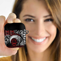 Honour The Treaty New Zealand Personalised AirPods Case Toitu Te Tiriti Indigenous Maori Face - Polynesian Pride