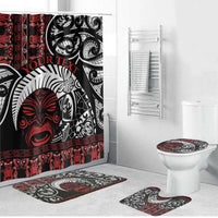 Honour The Treaty New Zealand Personalised Bathroom Set Toitu Te Tiriti Indigenous Maori Face - Polynesian Pride