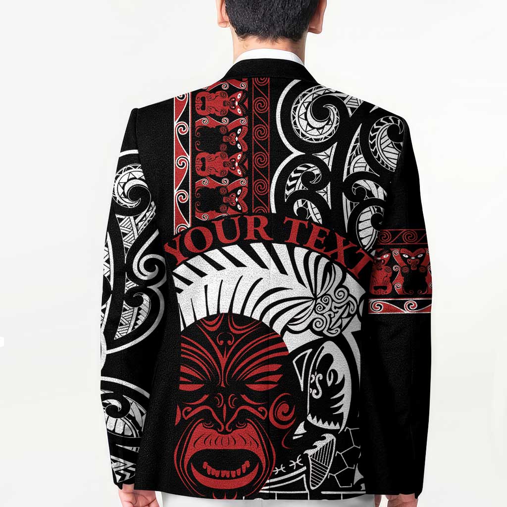 Honour The Treaty New Zealand Personalised Blazer Toitu Te Tiriti Indigenous Maori Face - Polynesian Pride