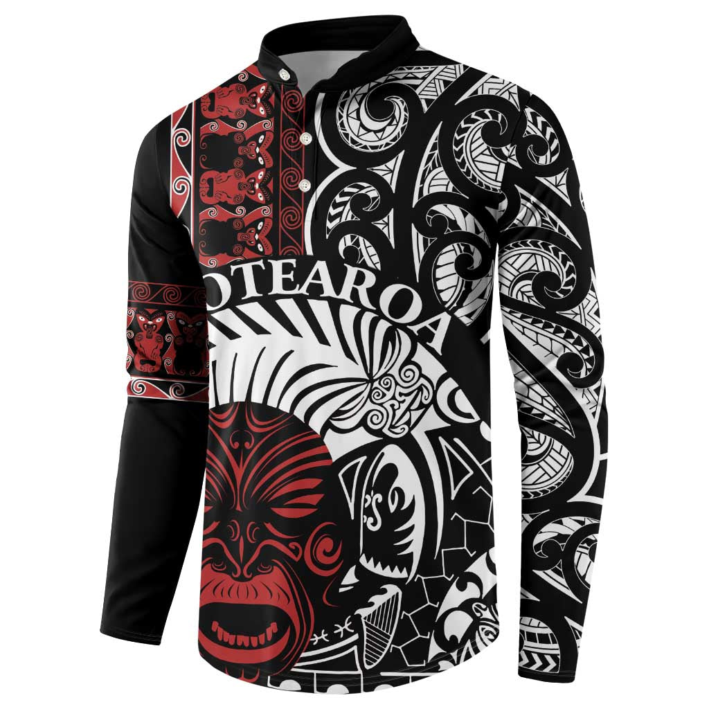 Honour The Treaty New Zealand Personalised Button Sweatshirt Toitu Te Tiriti Indigenous Maori Face