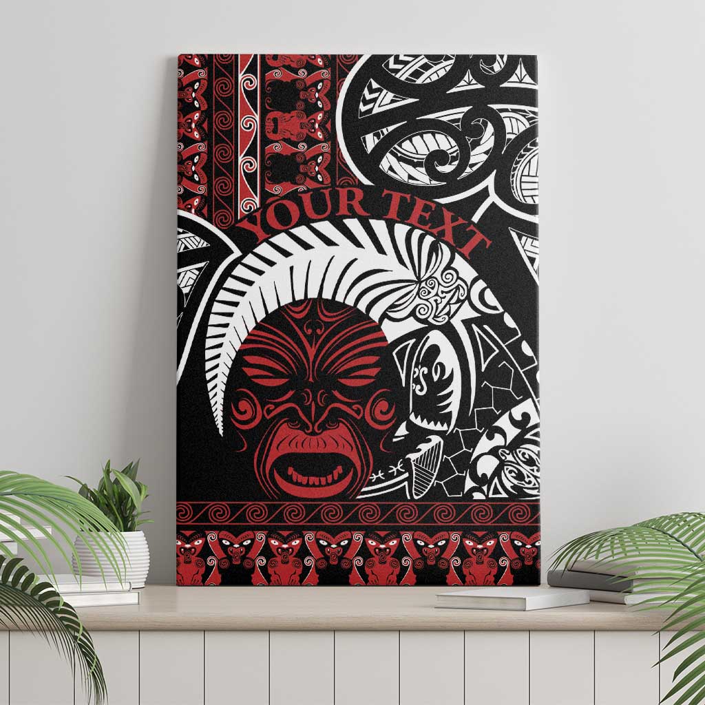Honour The Treaty New Zealand Personalised Canvas Wall Art Toitu Te Tiriti Indigenous Maori Face LT9 - Polynesian Pride