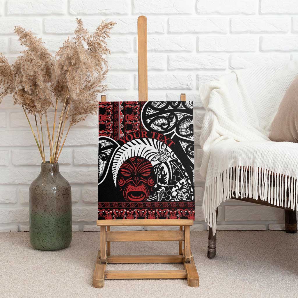 Honour The Treaty New Zealand Personalised Canvas Wall Art Toitu Te Tiriti Indigenous Maori Face LT9 - Polynesian Pride