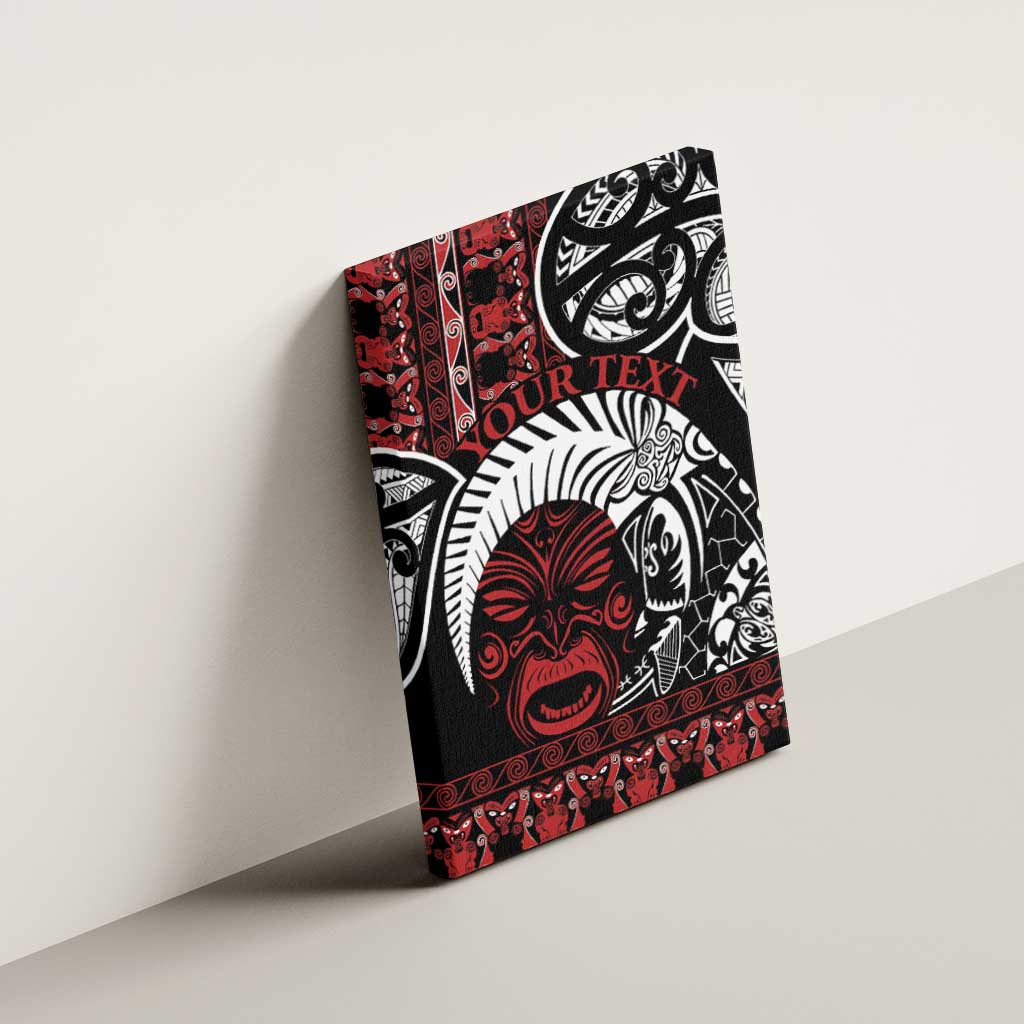 Honour The Treaty New Zealand Personalised Canvas Wall Art Toitu Te Tiriti Indigenous Maori Face LT9 - Polynesian Pride